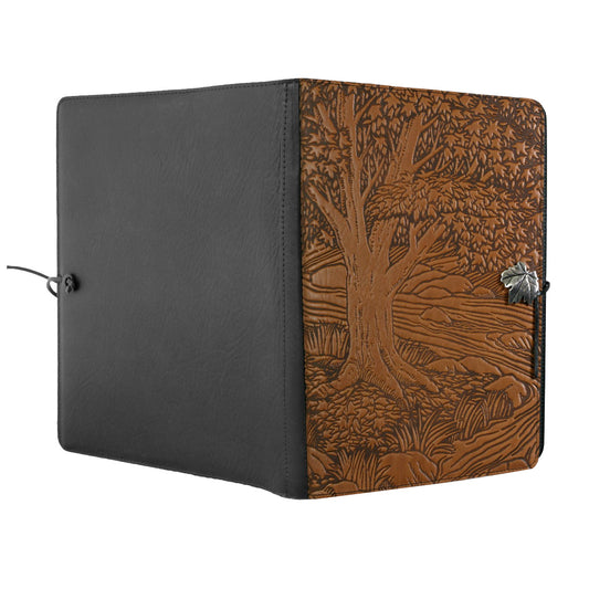 Extra Large Leather Journal, Sketchbook, Creekbed Maple