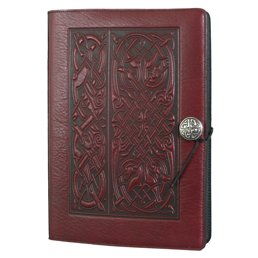 Extra Large Leather Journal, Sketchbook, Celtic Hounds