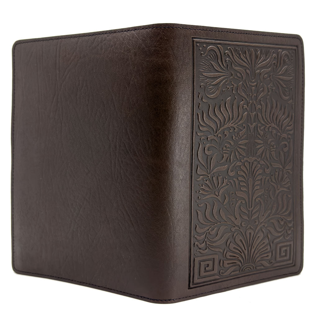 Small Leather Portfolio Notebook, Thistle