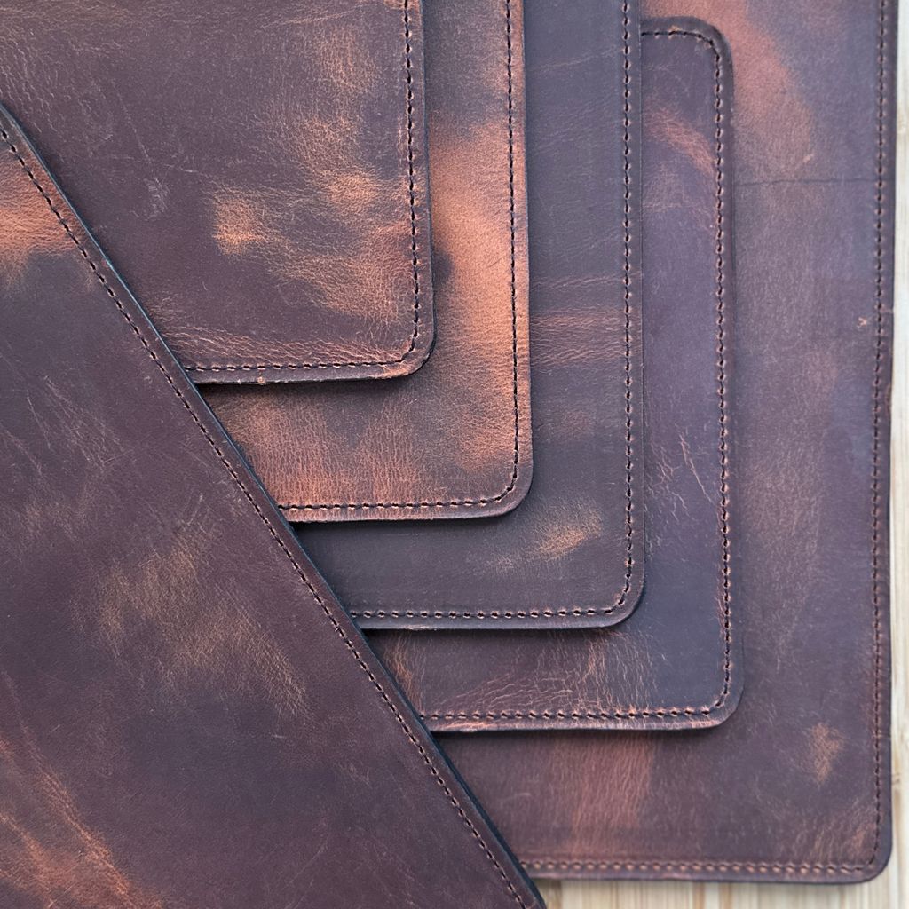 Leather Bi-Fold Wallet, Limited Edition Rustic, Hard Times