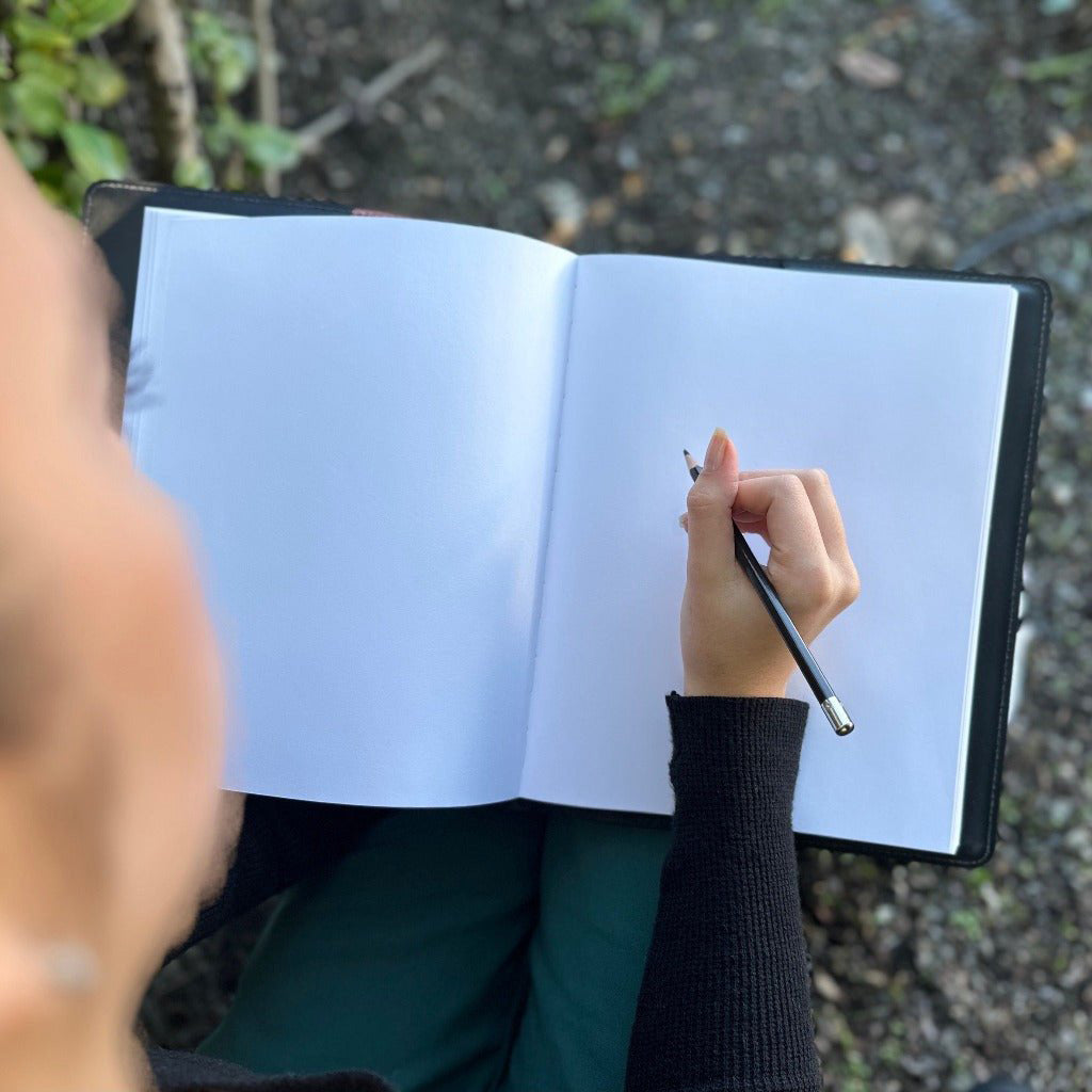 Extra Large Leather Journal, Sketchbook, Forest