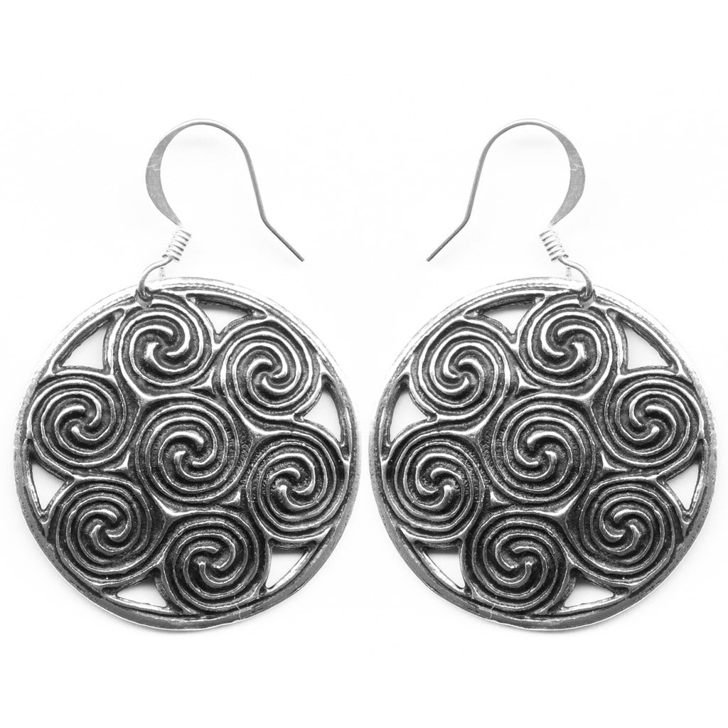 Earrings, Celtic Spiral