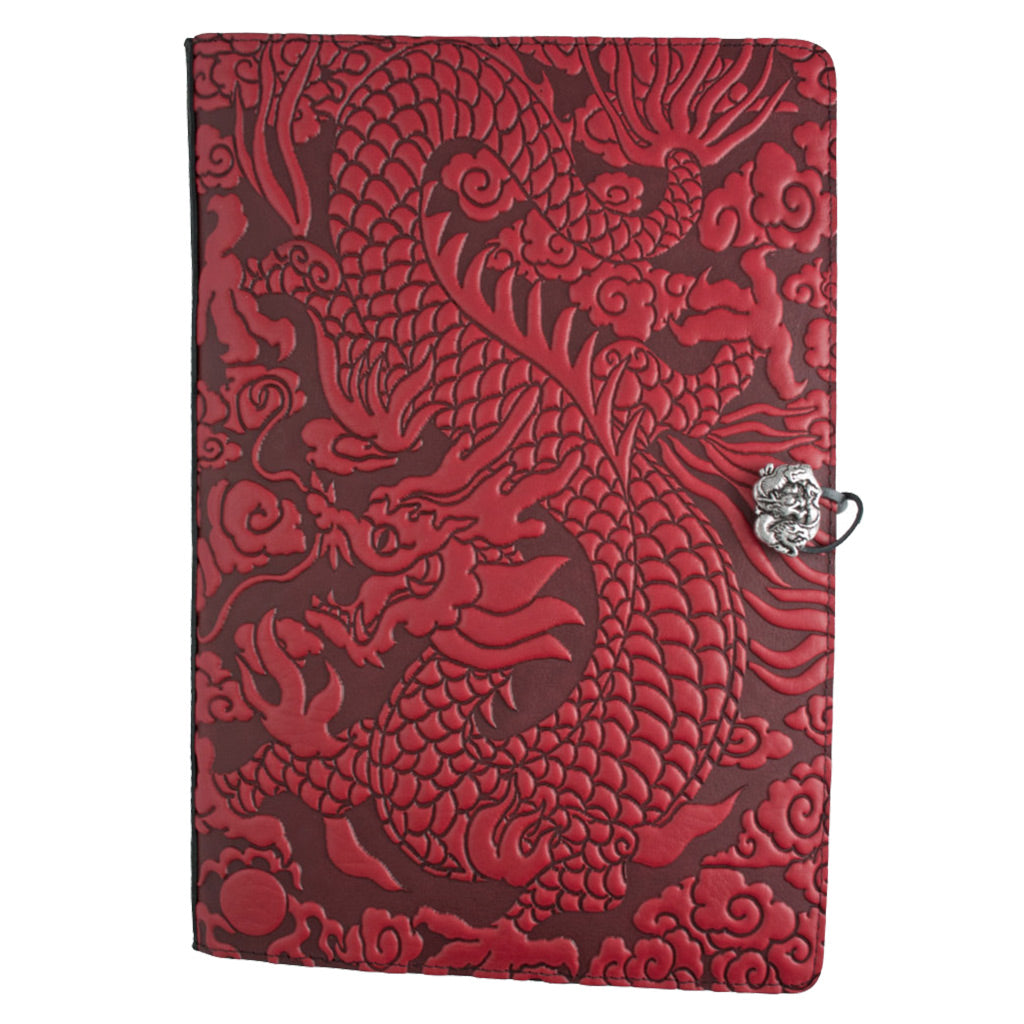 Oberon Design Extra Large Leather Journal, Sketchbook, Cloud Dragon ...