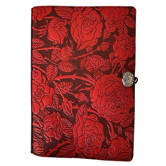 Extra Large Leather Journal, Sketchbook, Wild Rose