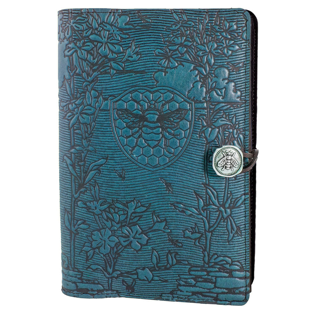 Large Notebook Cover,  Bee Garden