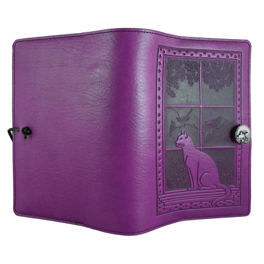 Large Notebook Cover, Cat in Window