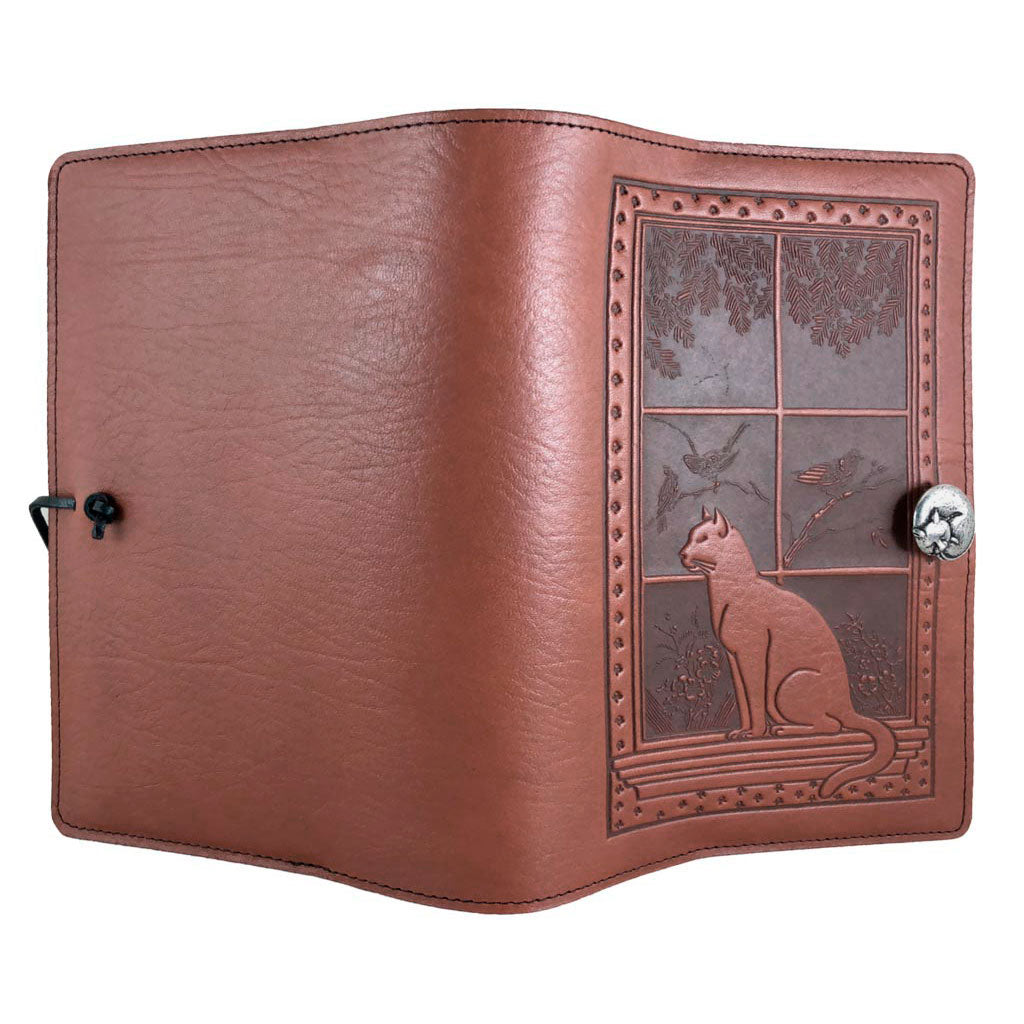 Large Notebook Cover, Cat in Window