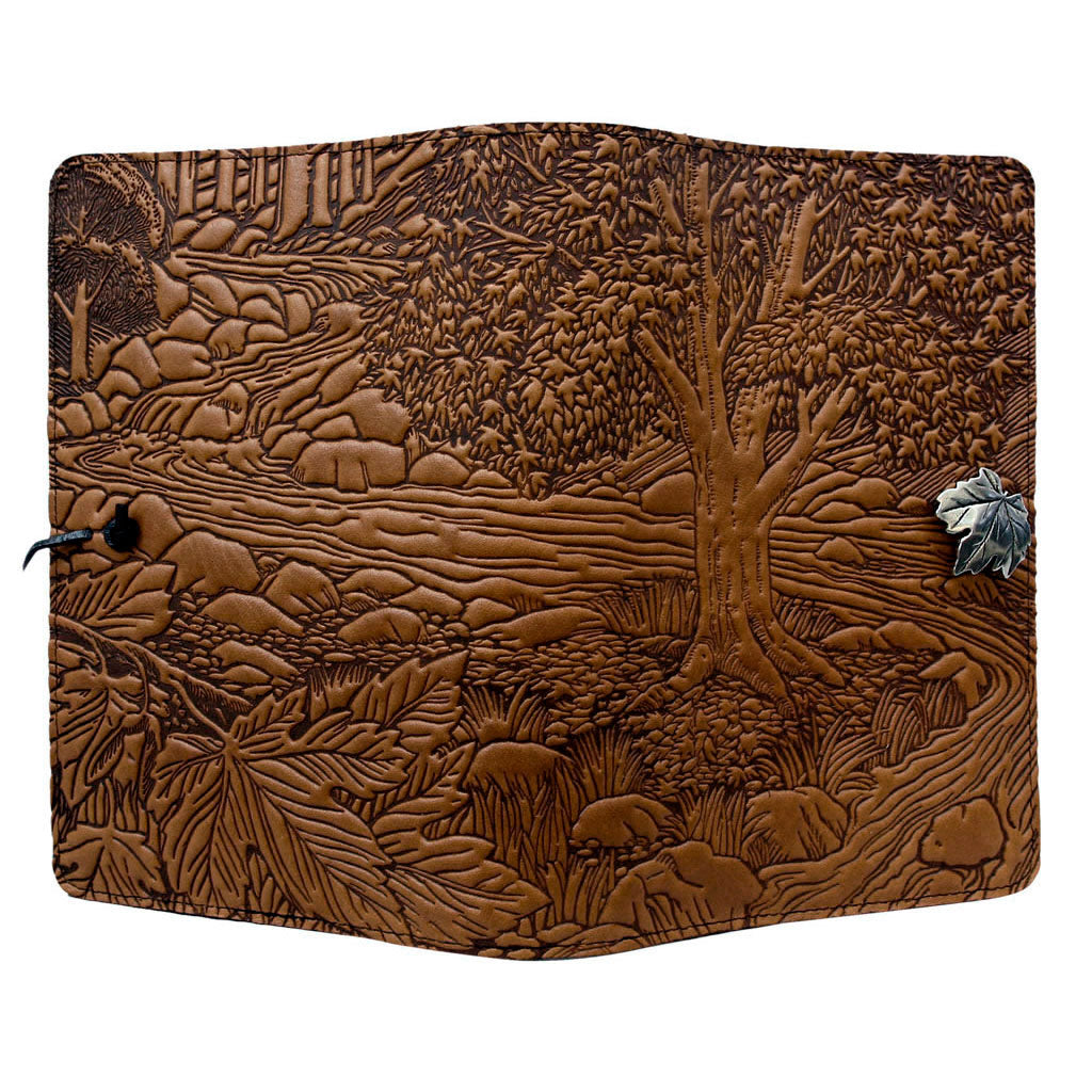 Large Notebook Cover, Creekbed Maple
