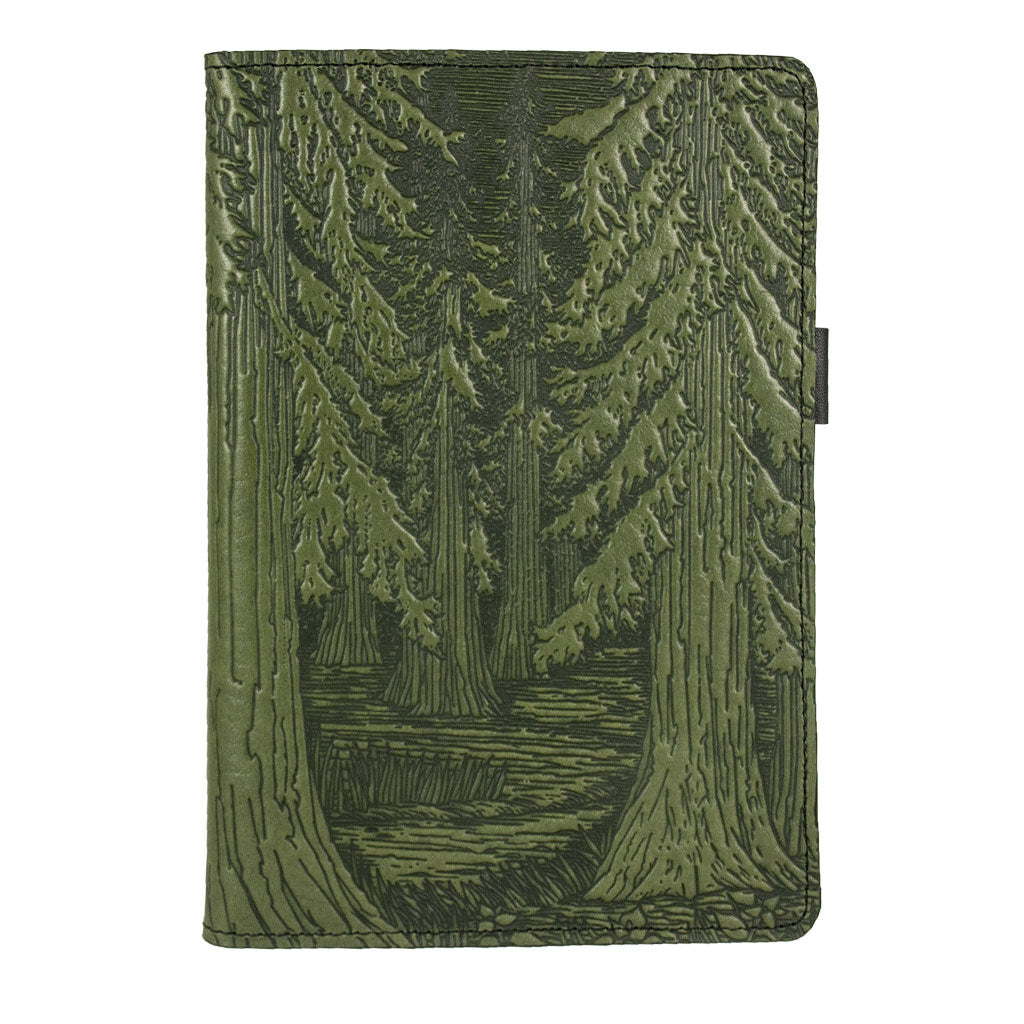 Small Leather Portfolio Notebook, Forest