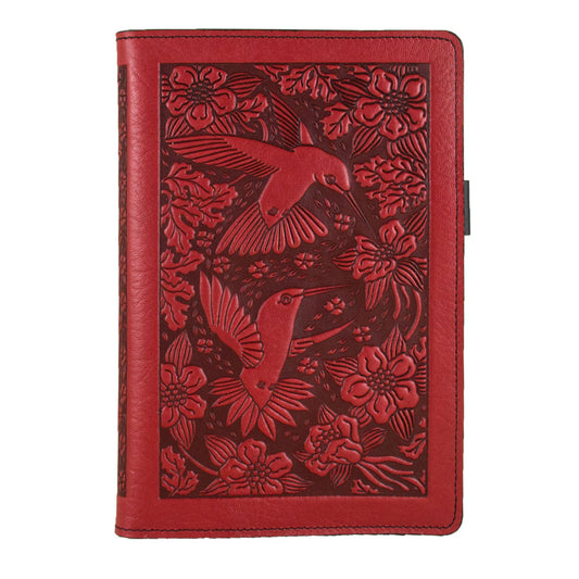Small Leather Portfolio Notebook, Hummingbird