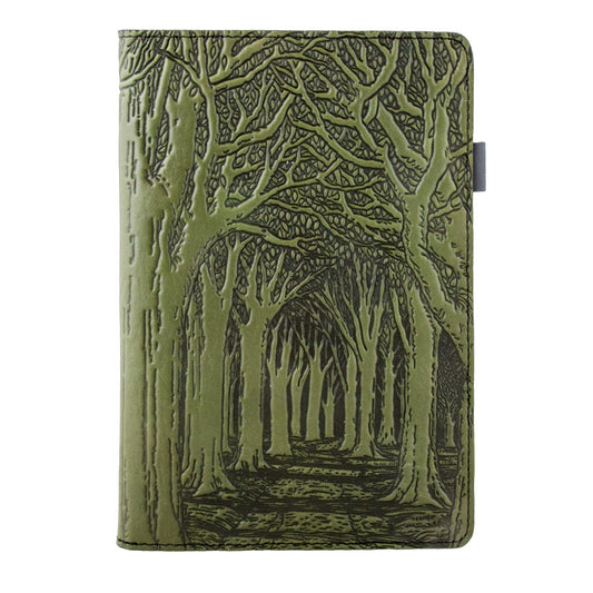 Small Leather Portfolio Notebook, Avenue of Trees