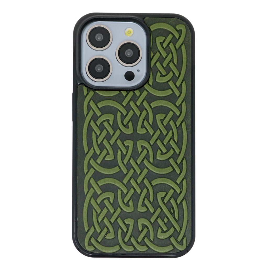 Oberon Design Genuine Leather iPhone Case, Hand-Crafted, Bold Celtic ...