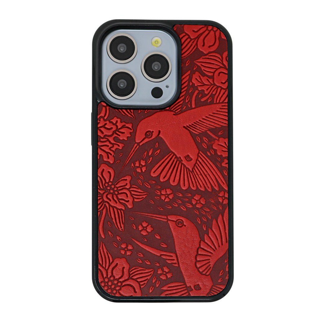 Oberon Design Genuine Leather iPhone Case, Hand-Crafted, Hummingbirds ...