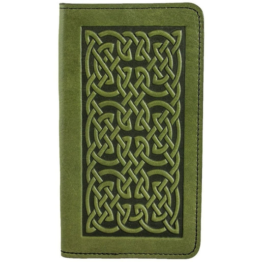 Leather Checkbook Cover | Bold Celtic