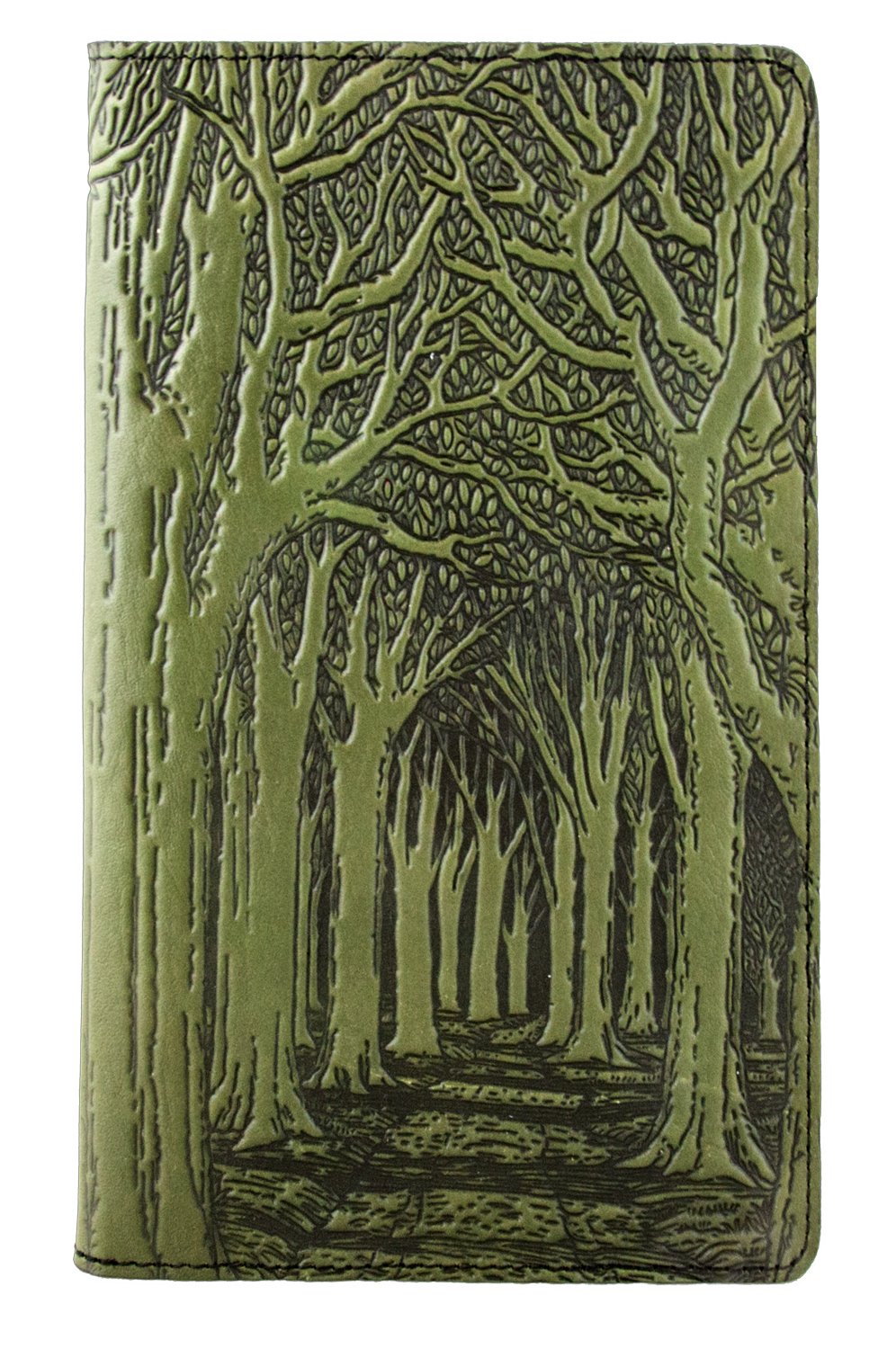 Large Leather Smartphone Wallet - Avenue of Trees