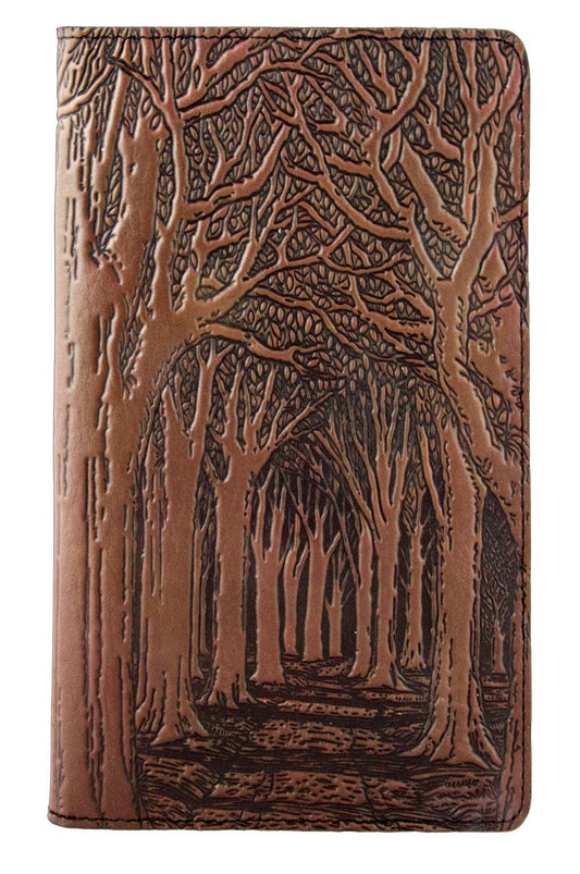 Large Leather Smartphone Wallet - Avenue of Trees