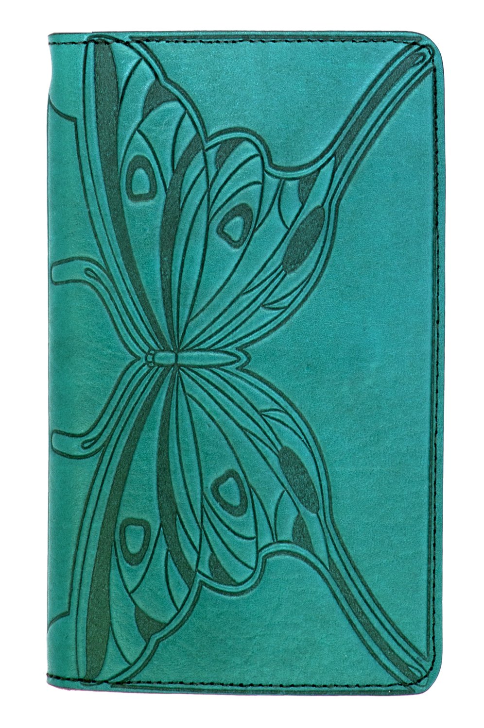Large Leather Smartphone Wallet - Butterfly