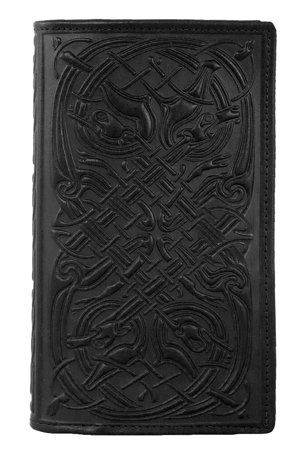 Large Leather Smartphone Wallet - Celtic Hounds