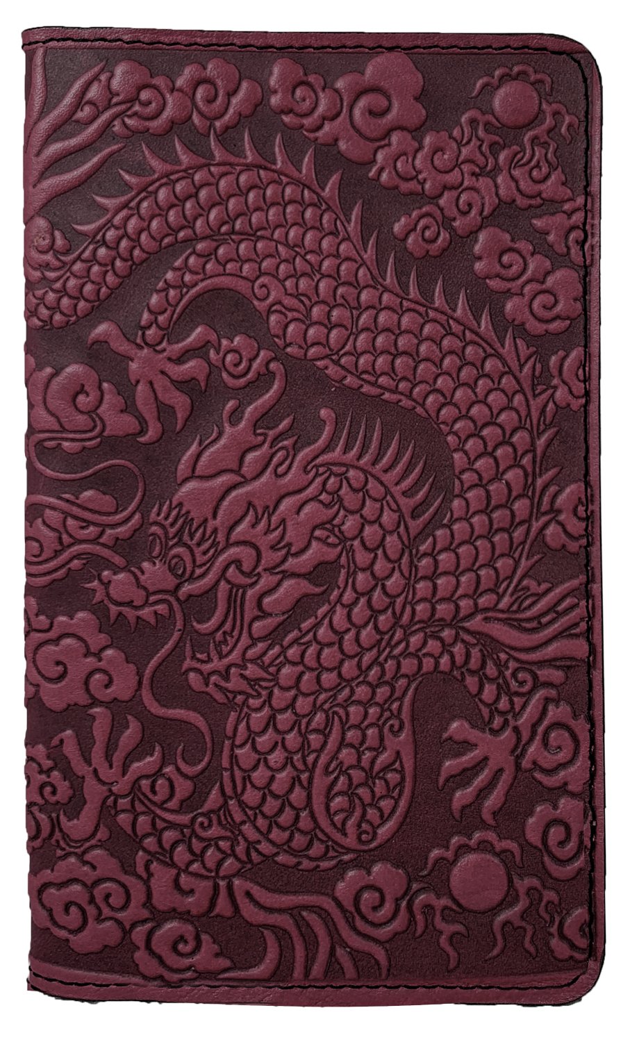 Large Leather Smartphone Wallet - Cloud Dragon