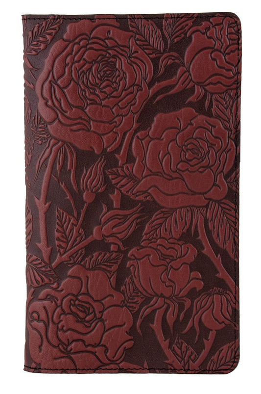 Large Leather Smartphone Wallet - WIld Rose