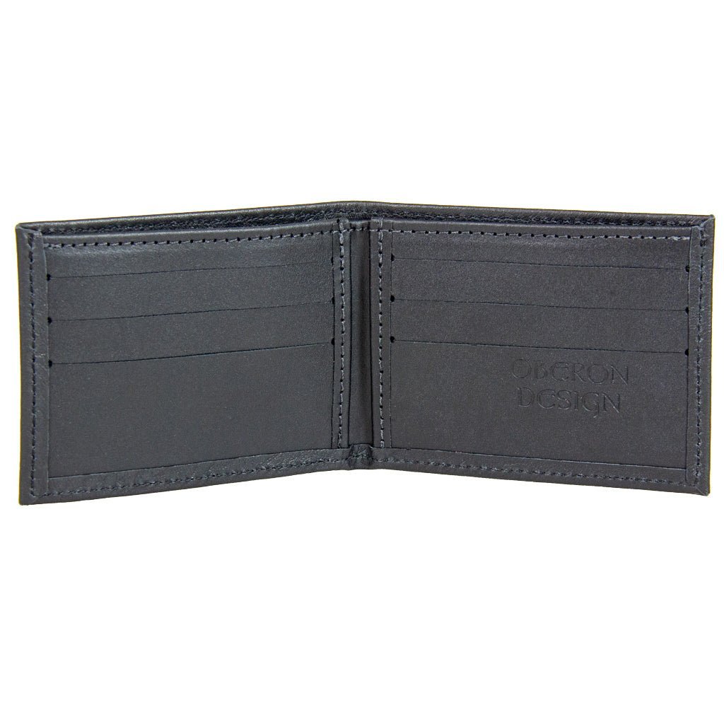 Oberon Design Leather Bi-Fold Wallet, Interior