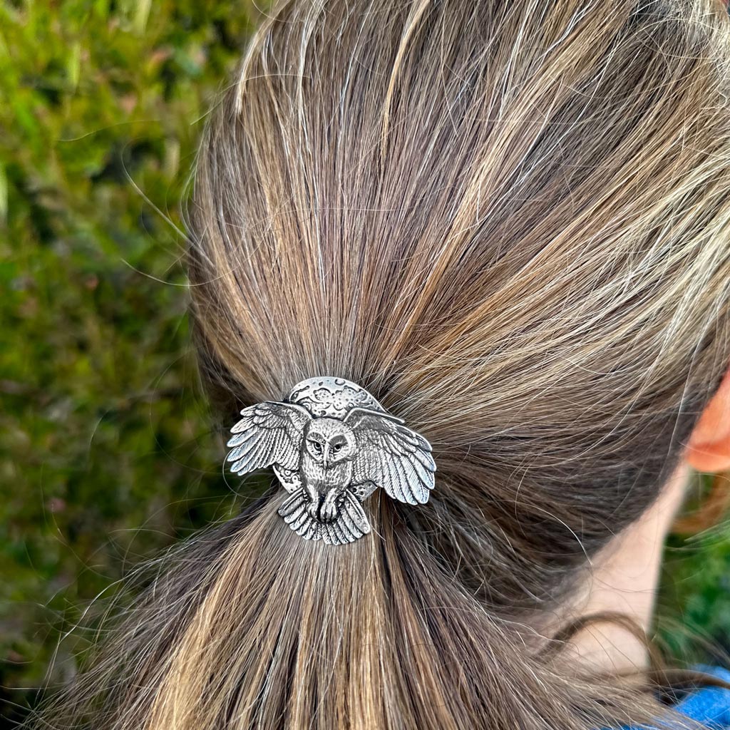Ponytail Holder, Hair Accessory, Hair Tie, Night Owl