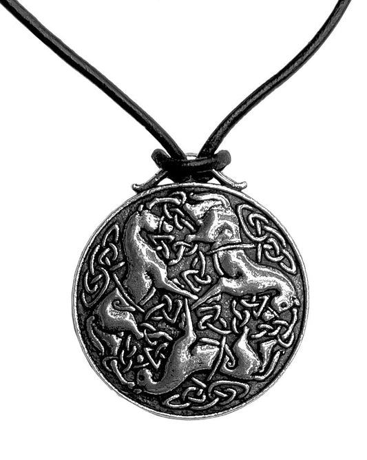 Necklace, Celtic Horses - Oberon Design