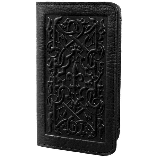 Leather Checkbook Cover | The Medici in Black