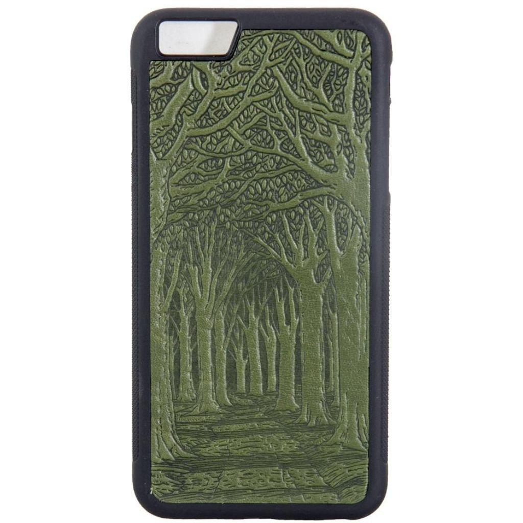 iPhone  Leather Case, Avenue of Trees in Fern